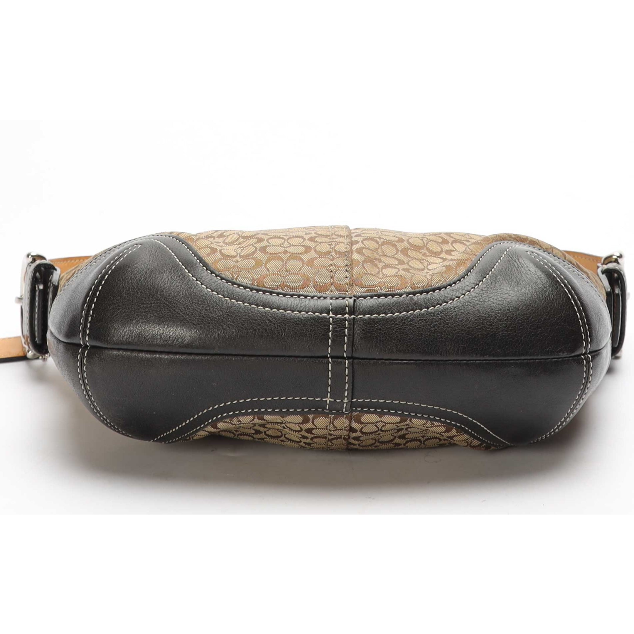 Coach Signature Suede Hobo