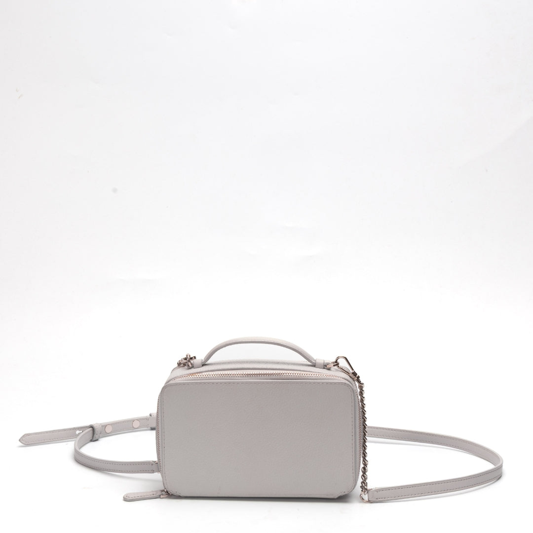 Kate Spade Essential Grey Double-Zip Crossbody Bag