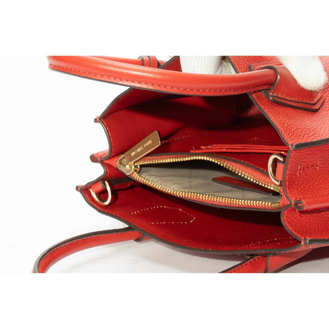 Michael Kors Mercer Red Convertible Satchel