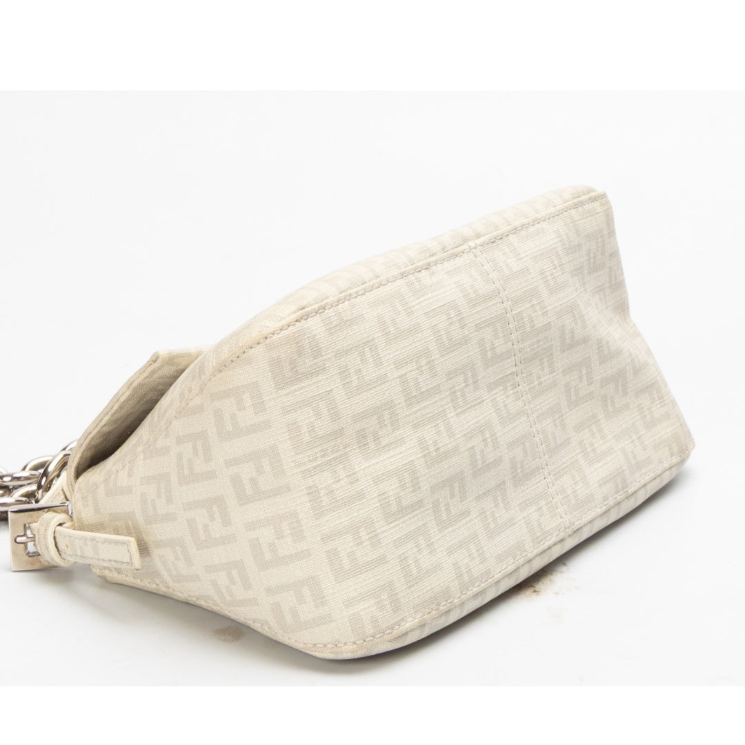 Fendi Off White Zucchino Mama Forever Shoulder Bag
