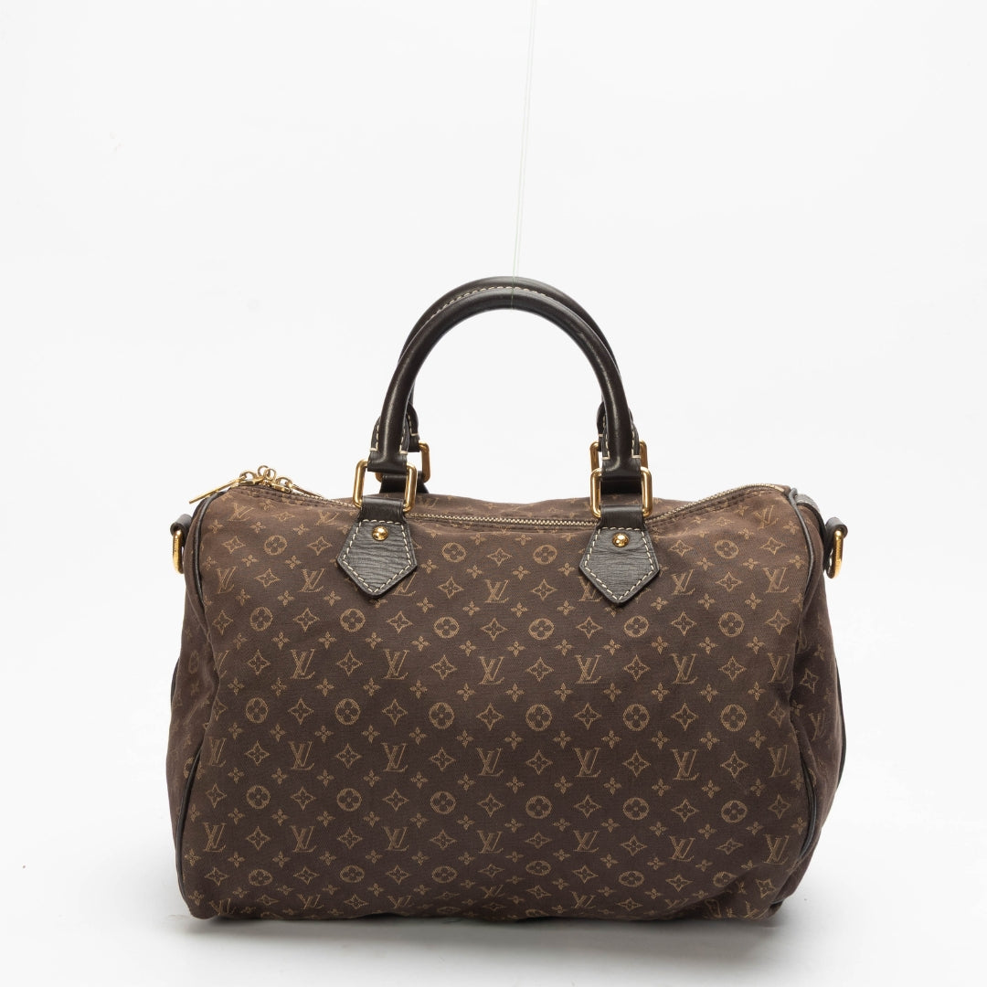 Louis Vuitton Ebene Monogram Speedy 30 Bandouliere Bag