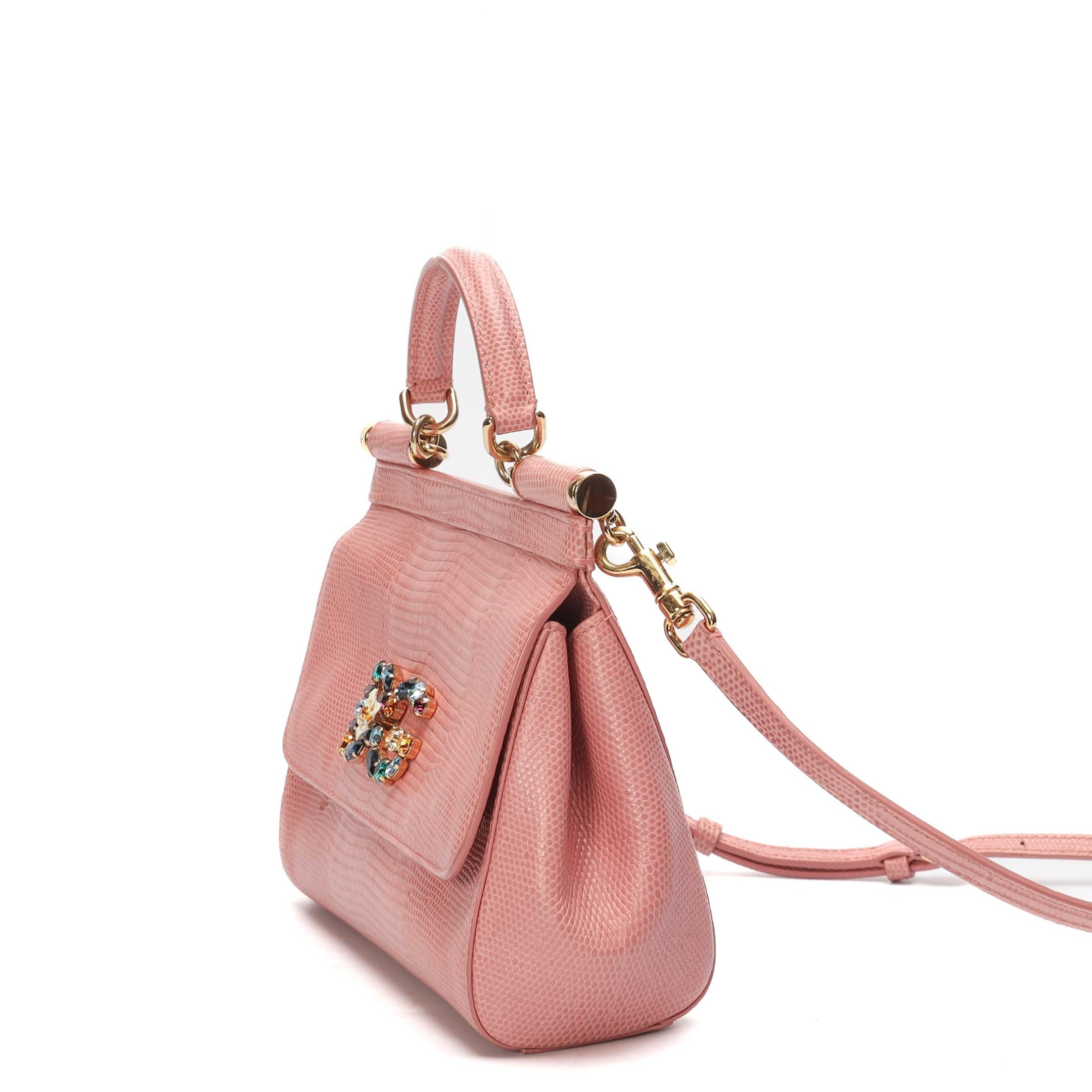Dolce & Gabbana Sicily Pink Top Handle Bag