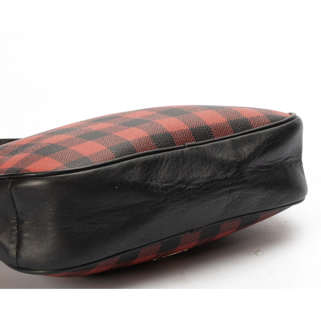 Coach Chaise Red Checkers Canvas Crossbody Bag