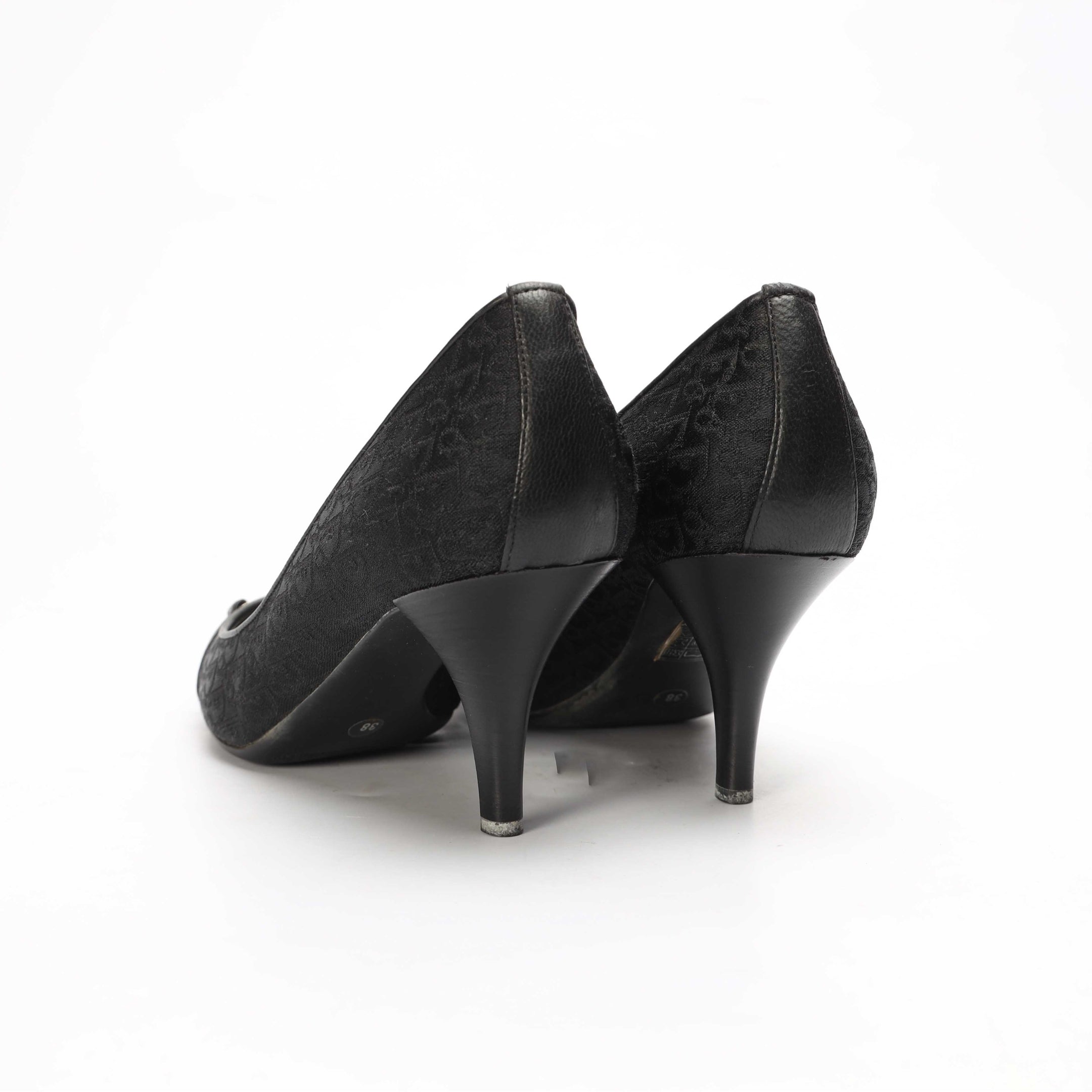 Christian Dior Diorissimo Pattern Pumps
