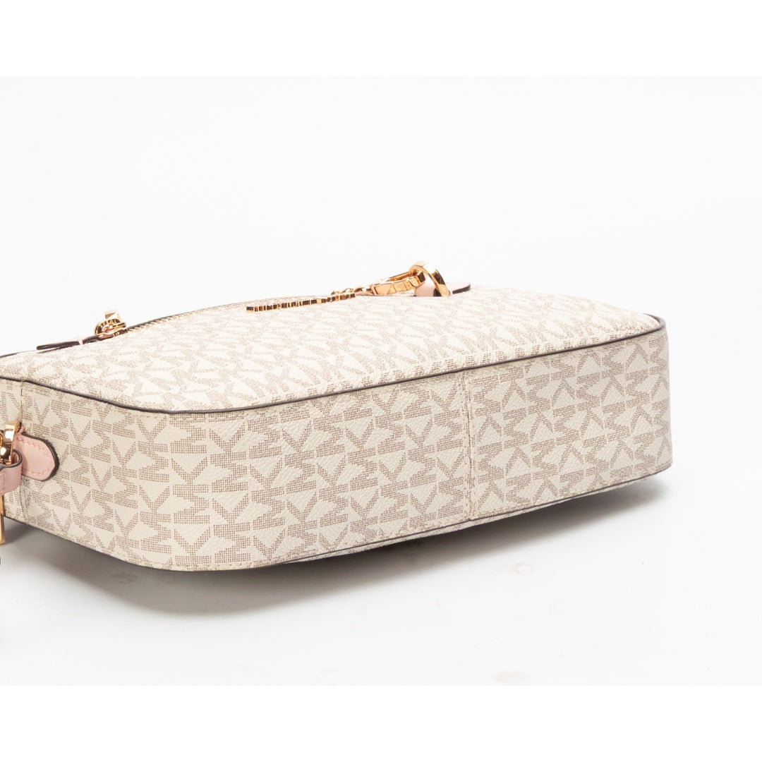 Michael Kors Jet Set Logo Vanilla Crossbody Bag