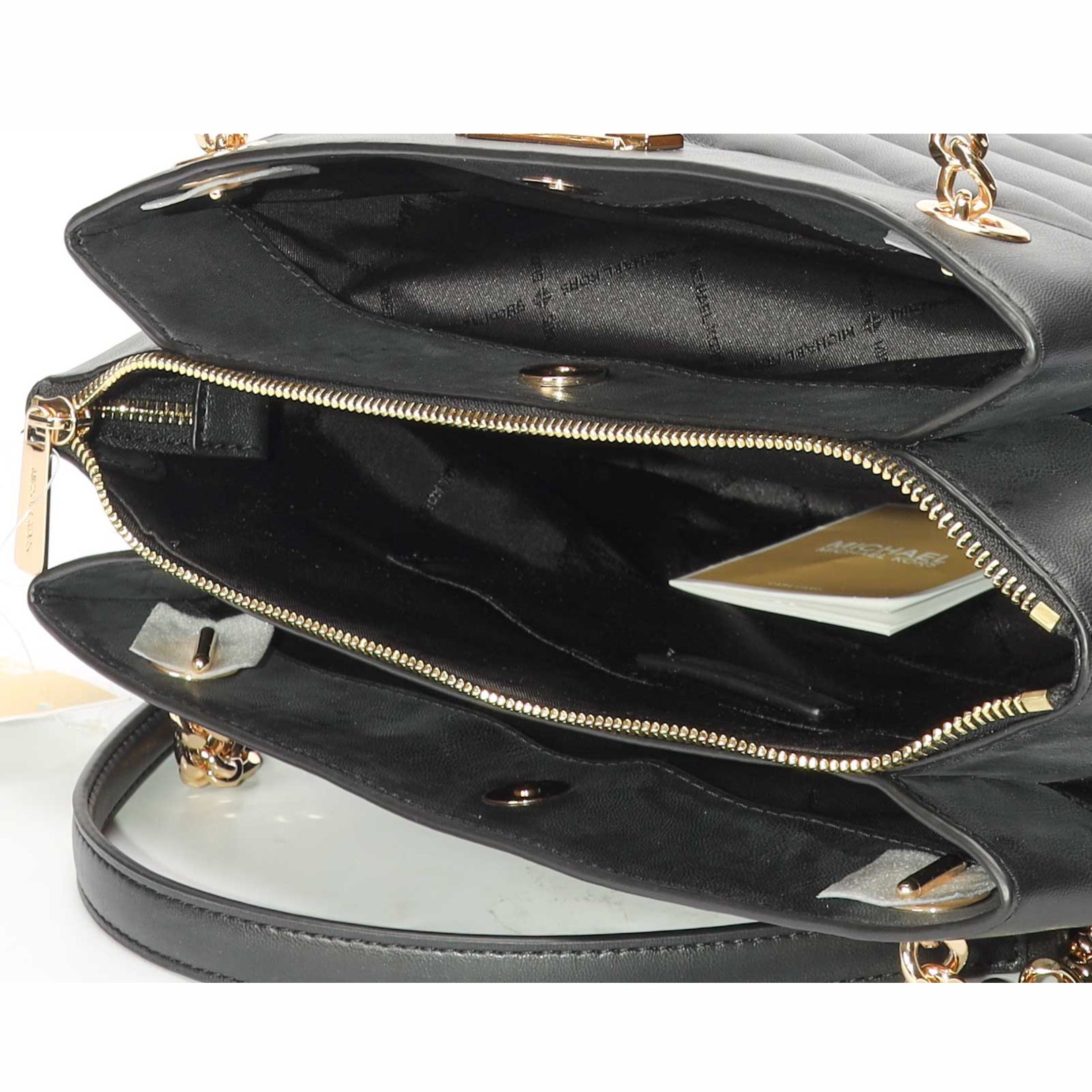 Michael Kors Black Whitney Quilted Medium Tote Bag