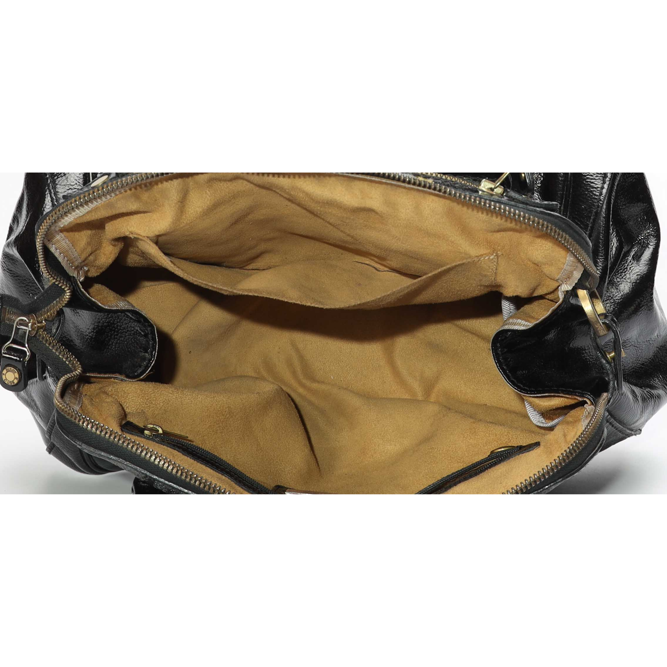 Jimmy Choo Malena Black Leather Satchel Handbag