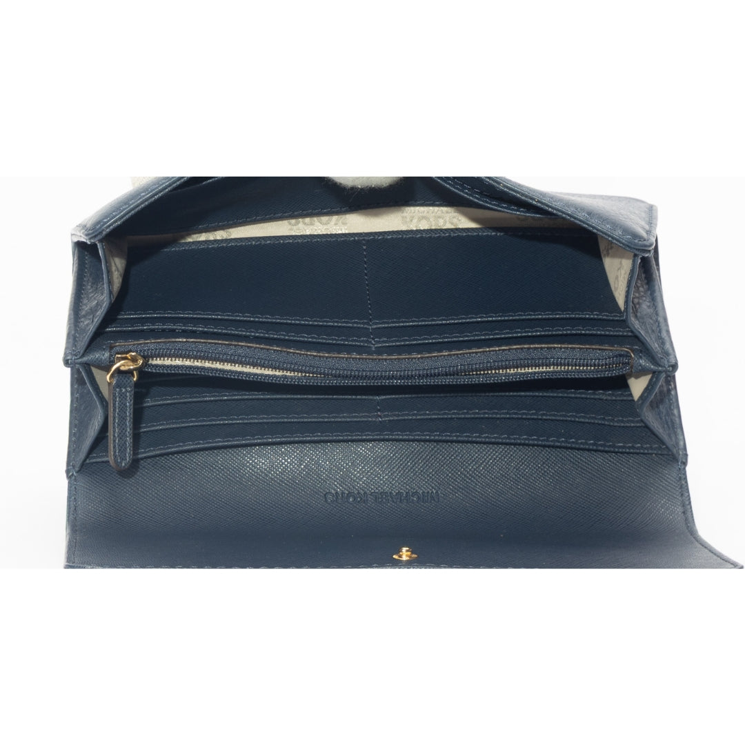 Michael Kors Navy Continental Flap Wallet