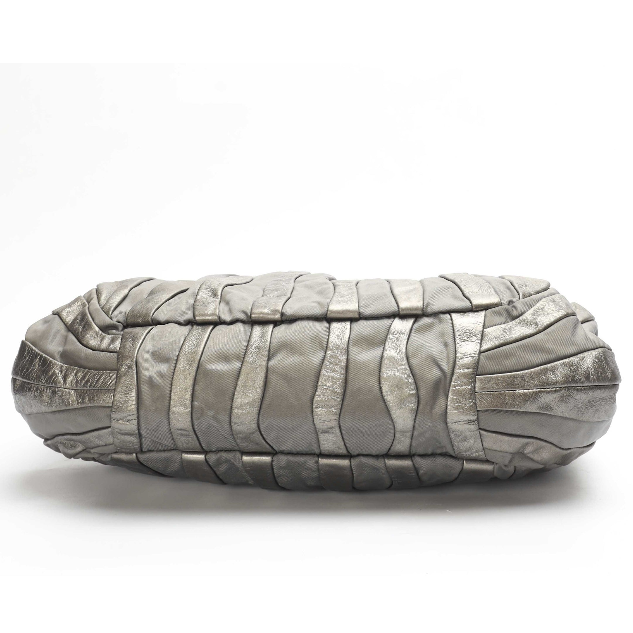 Prada Graphite Nappa Waves Hobo Bag