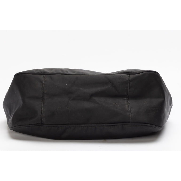 Fendi Leather-Trimmed Nylon Top Handle Bag