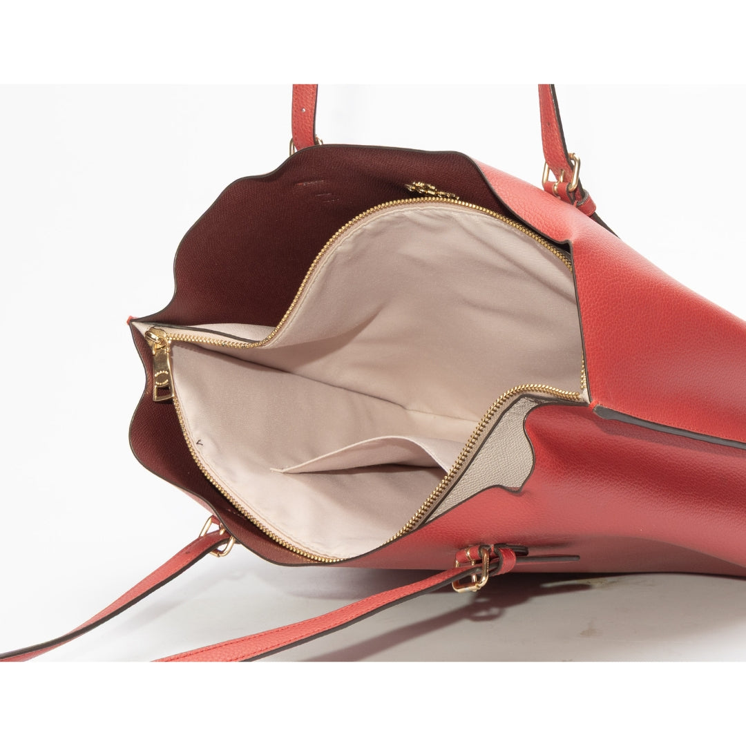Coach Red Mollie Tote Bag