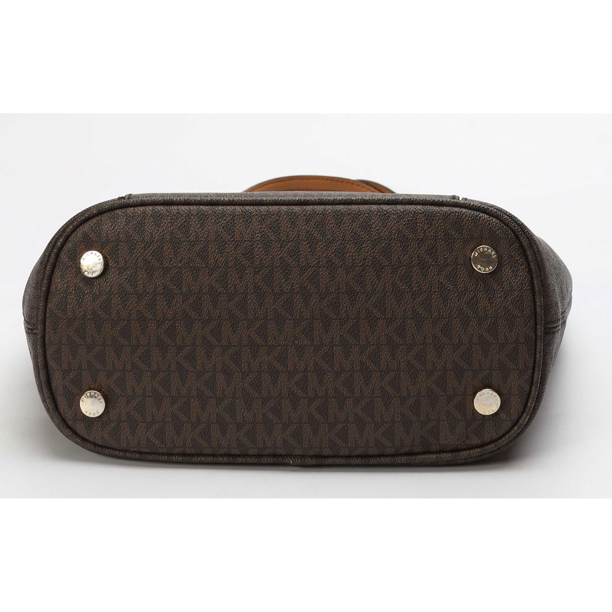 Michael Kors Jet Set Brown Logo Pocket Tote