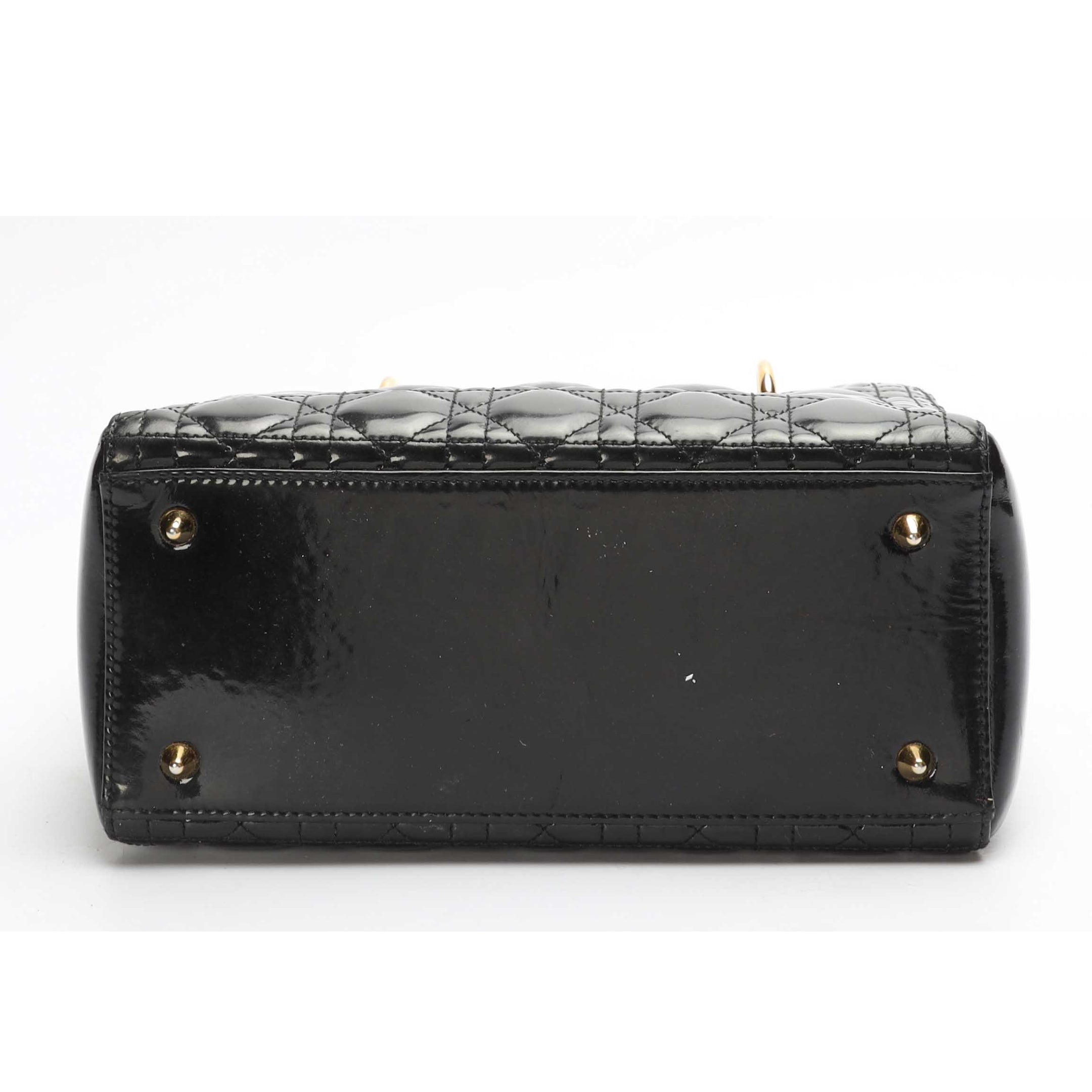 Dior Black Cannage Medium Lady Dior Satchel