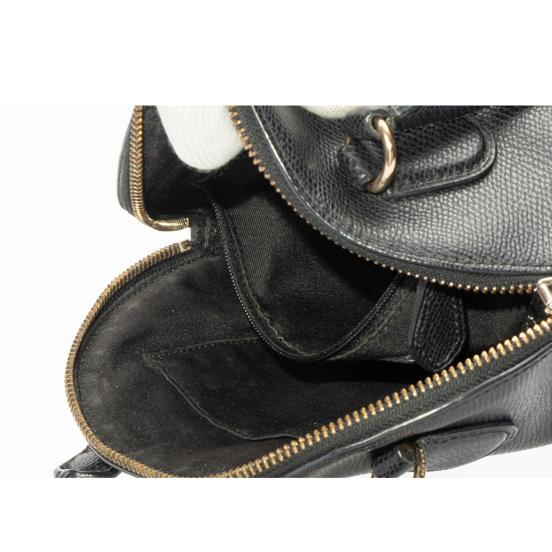 Coach Black Cora Dome Convertible Satchel