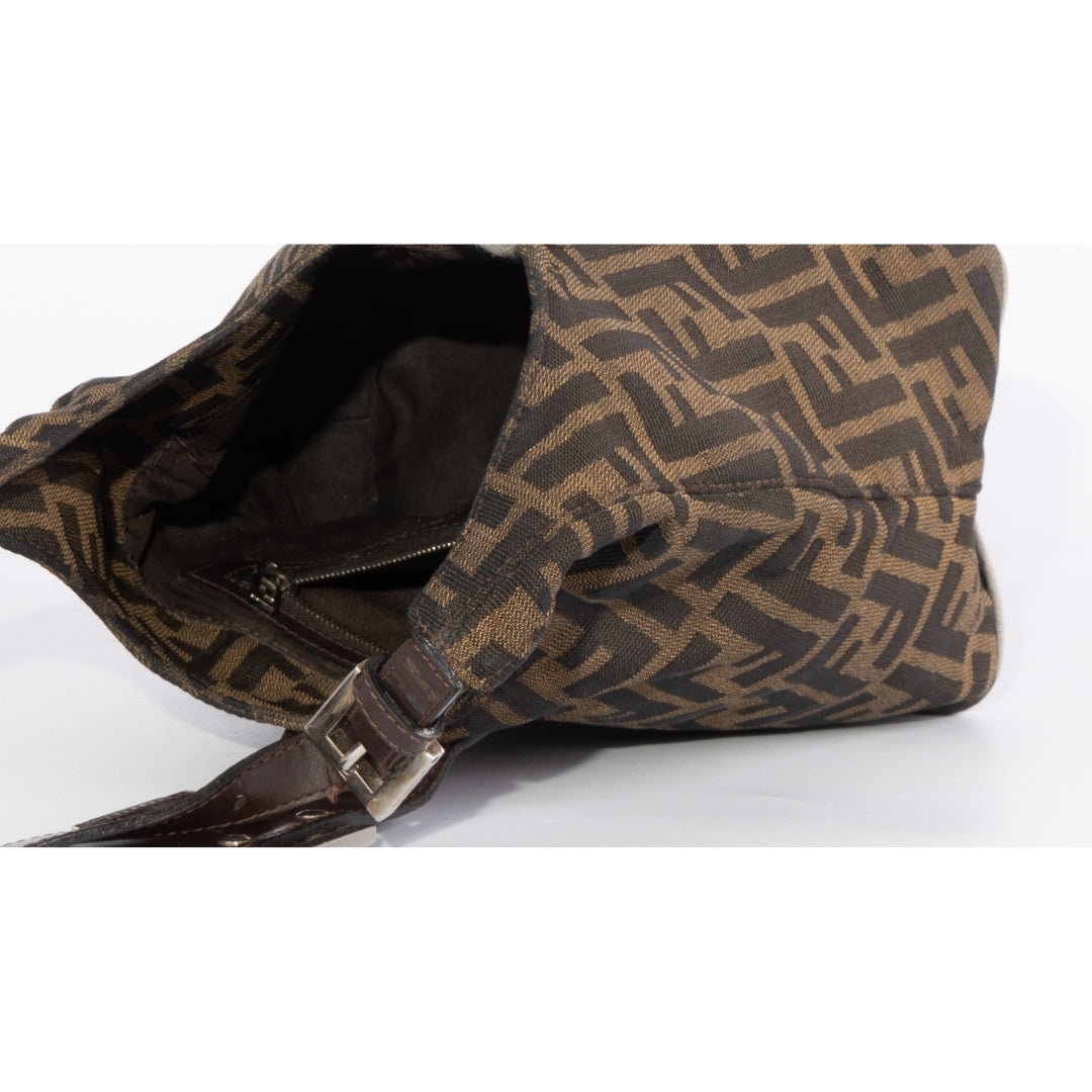 Fendi Zucca Canvas Shoulder Bag