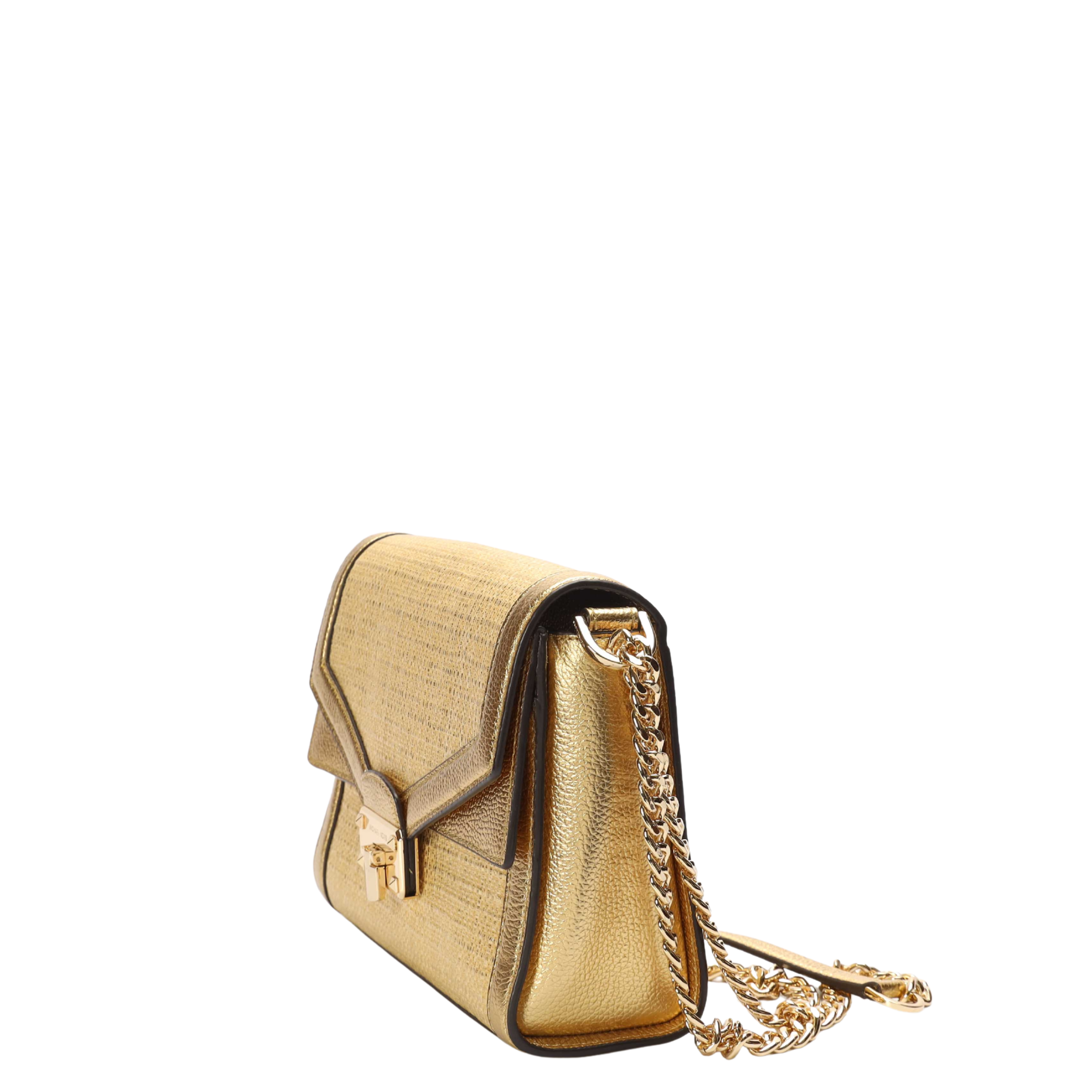 Michael Kors Gold Kinsley Shoulder Bag