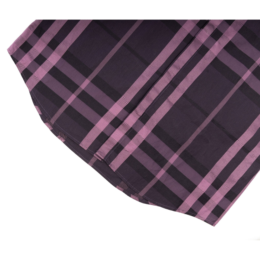 Burberry Checkered Purple Pink Shirt