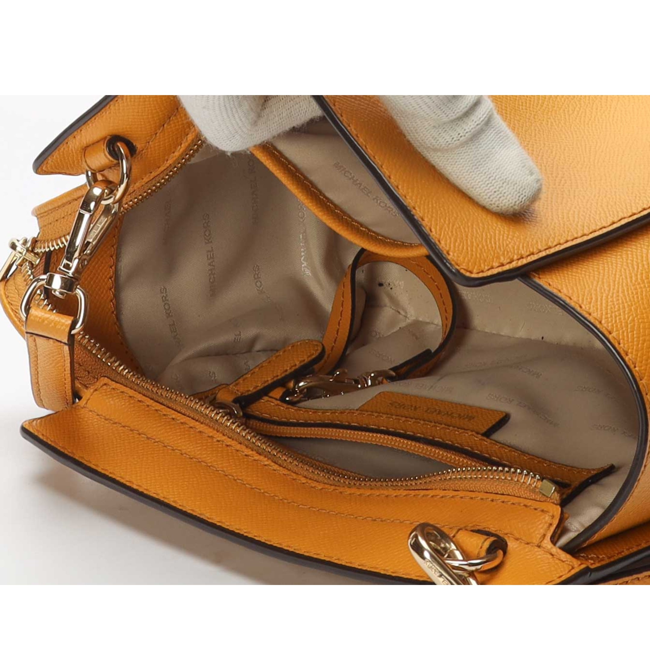 Michael Kors Selma Yellow Messenger Bag
