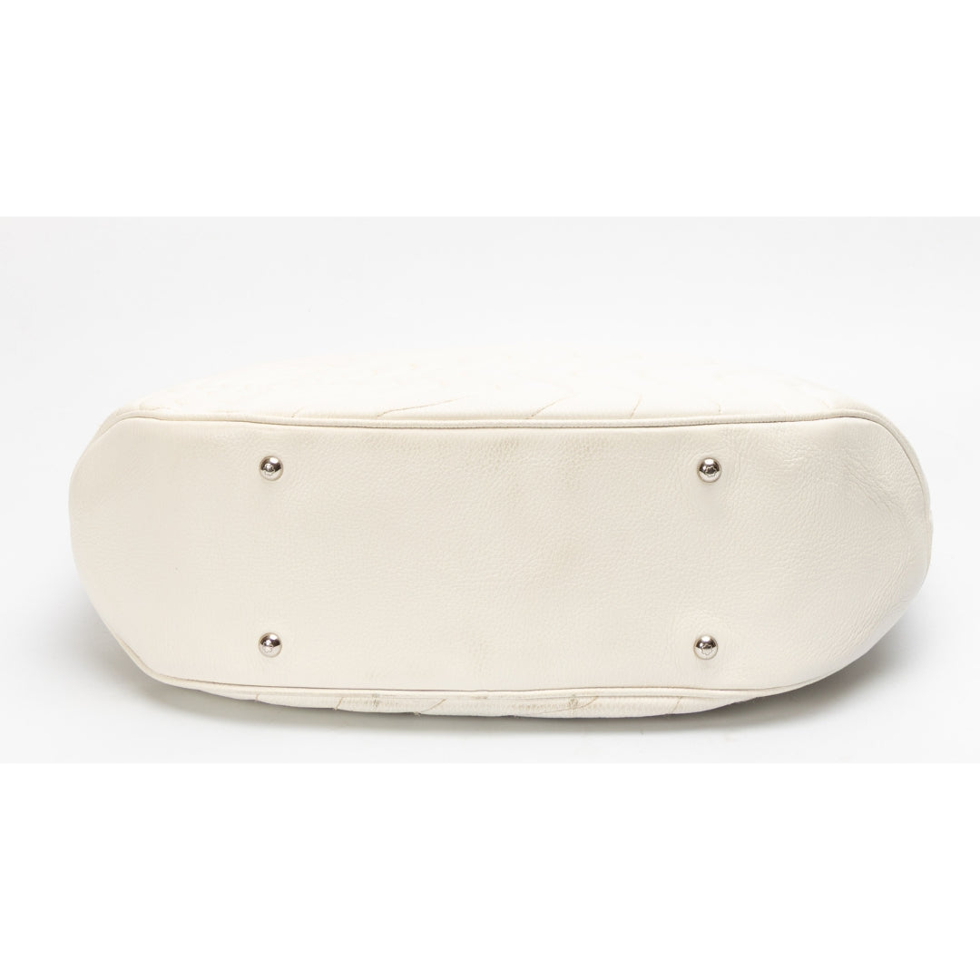 Mont Blanc White Starisma Alcina Hobo Bag