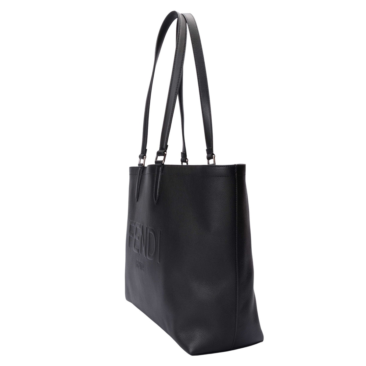 Fendi Roma Logo Embossed Tote