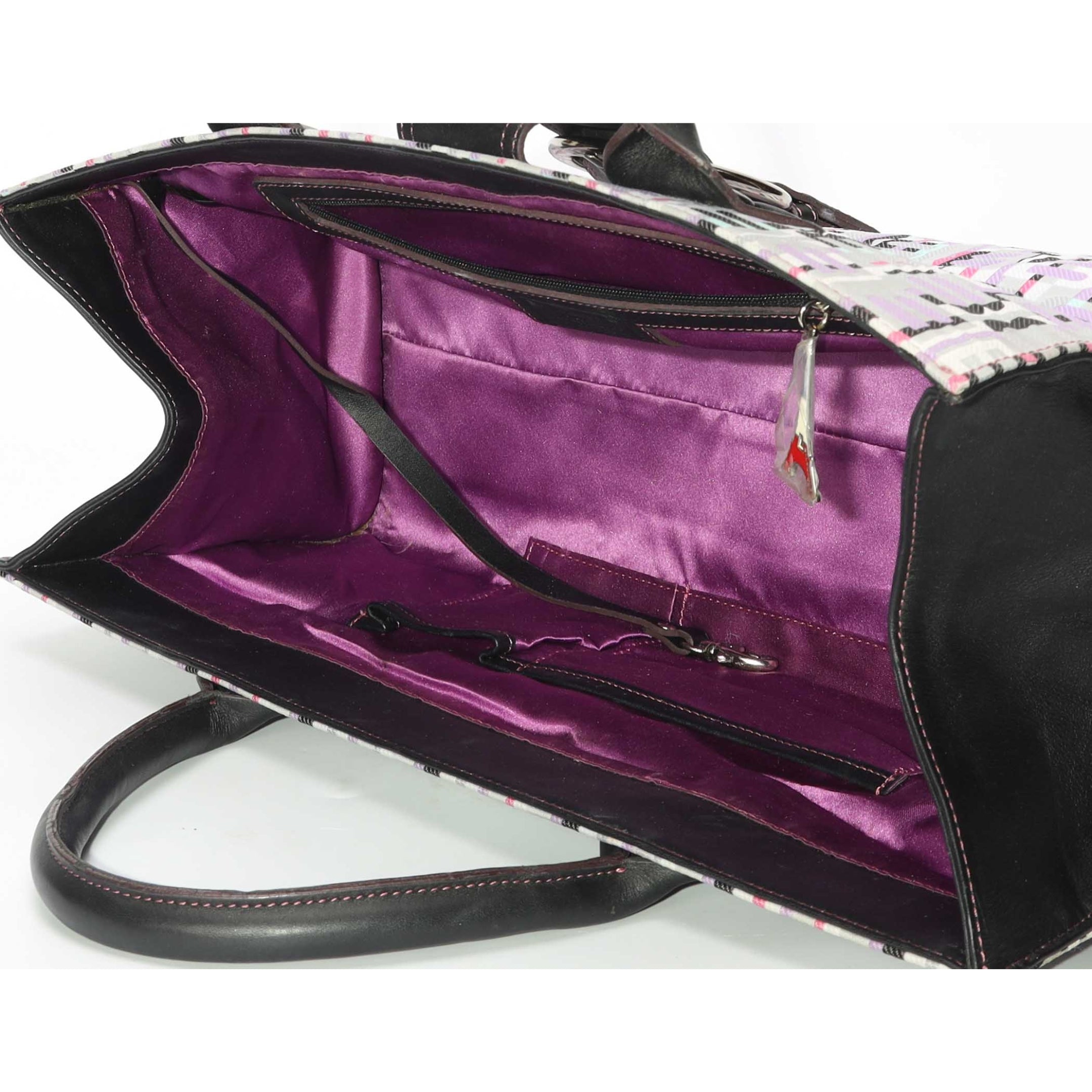 Balenciaga Logo Canvas Multi Colour Satchel