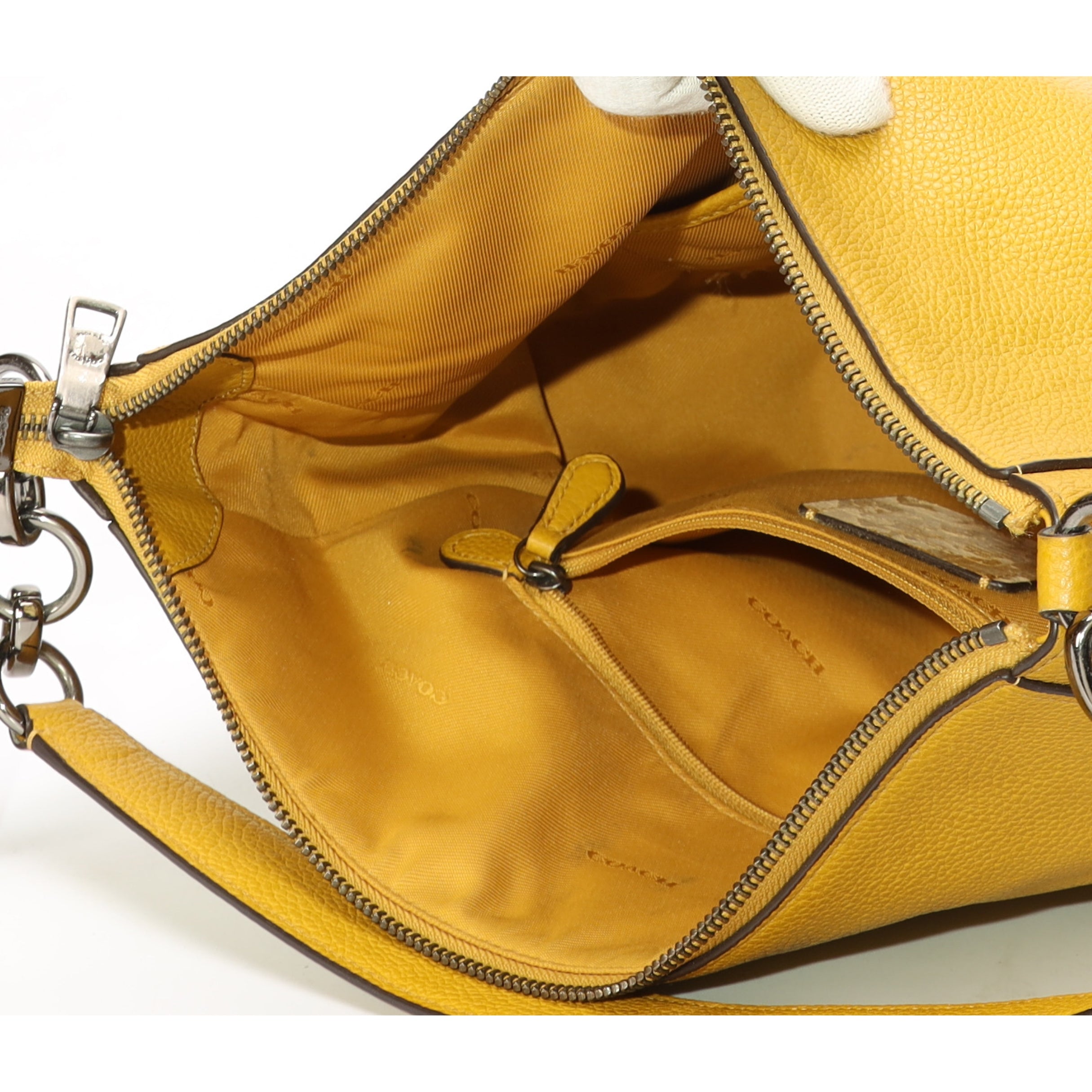 Coach Yellow Sutton Convertible Hobo Bag