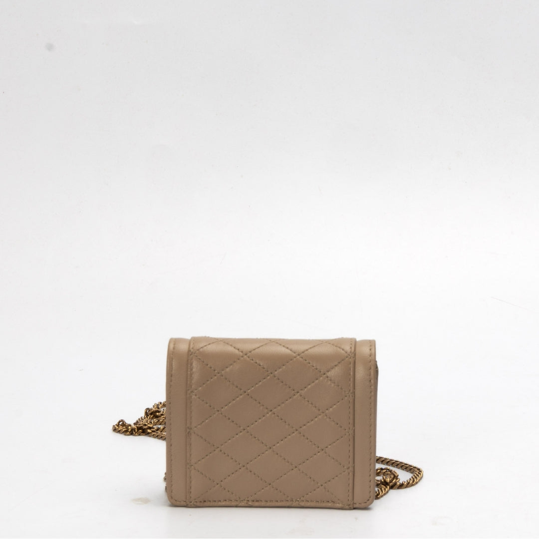 Saint Laurent Quilted Micro Gaby Crossbody Bag