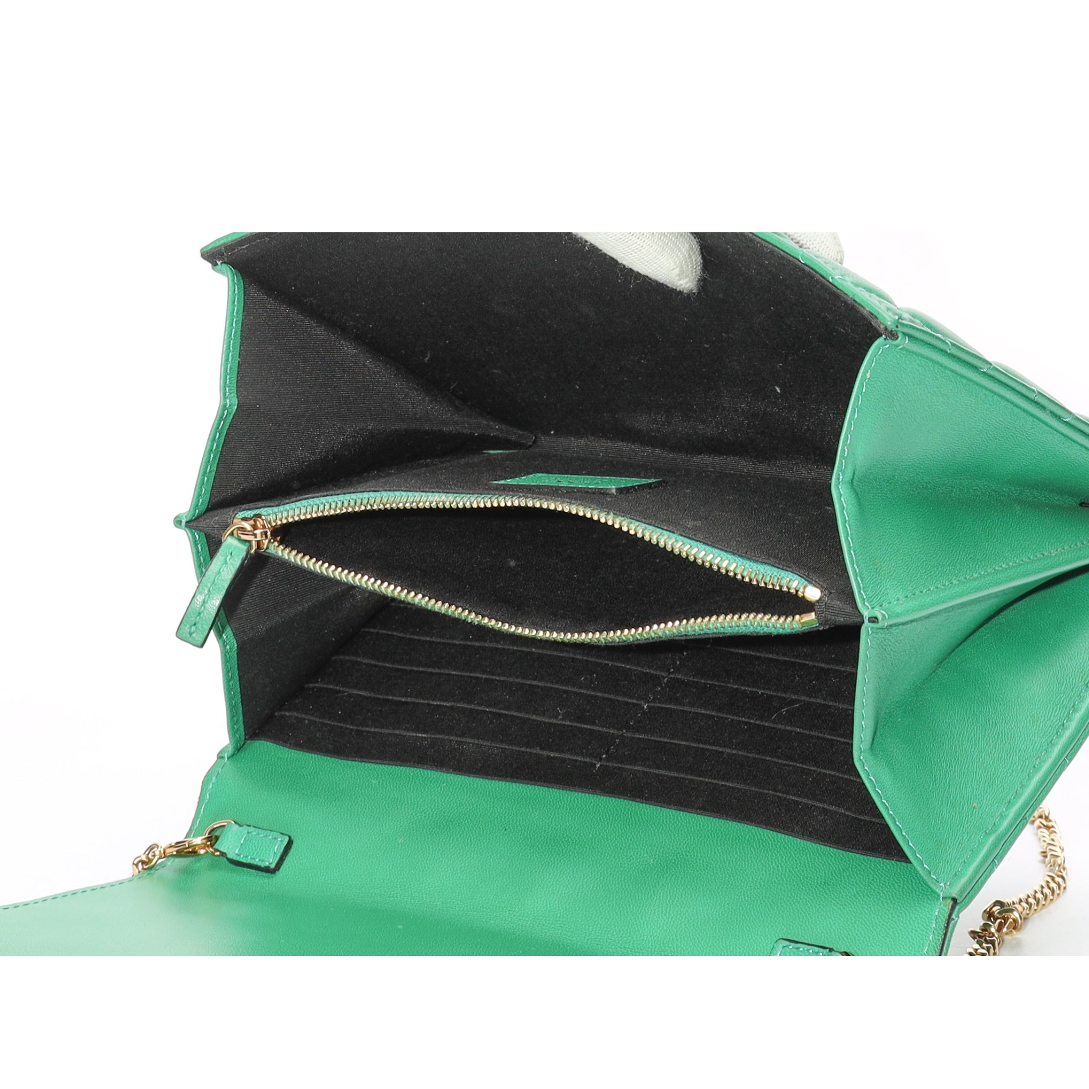 Versace La Medusa Green Wallet On Chain