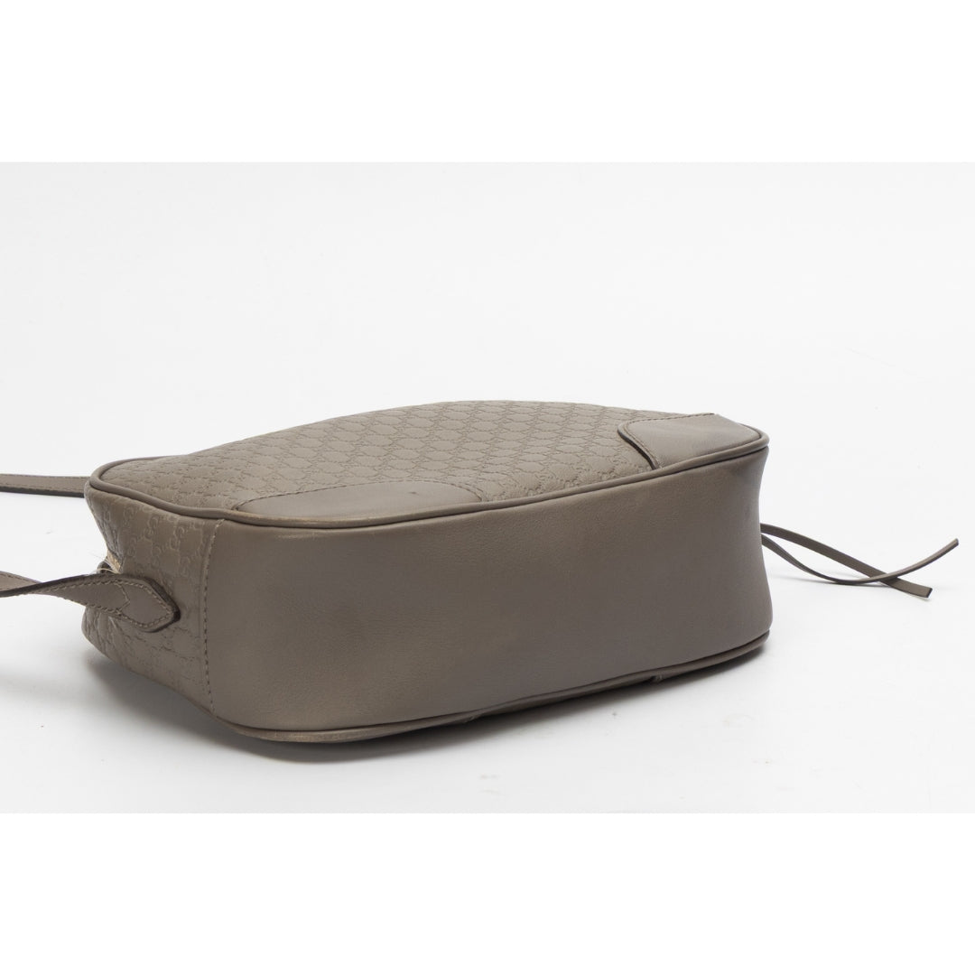 Gucci Guccissima Mini Bree Grey Messenger Bag