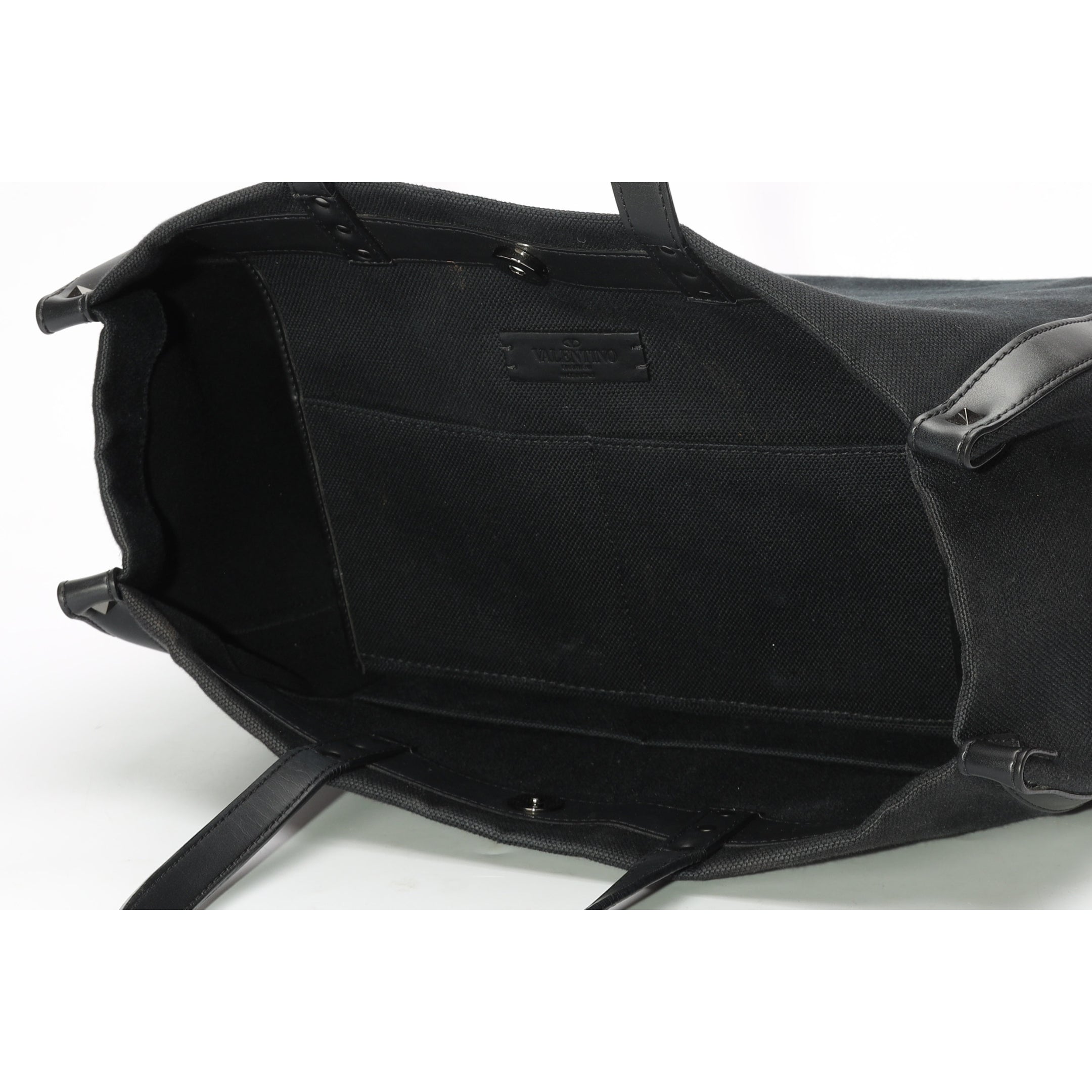 Valentino Garavani Black VLTN Ecolab Tote