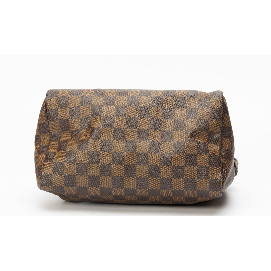 Louis Vuitton Damier Ebene Canvas Speedy 25 Bag