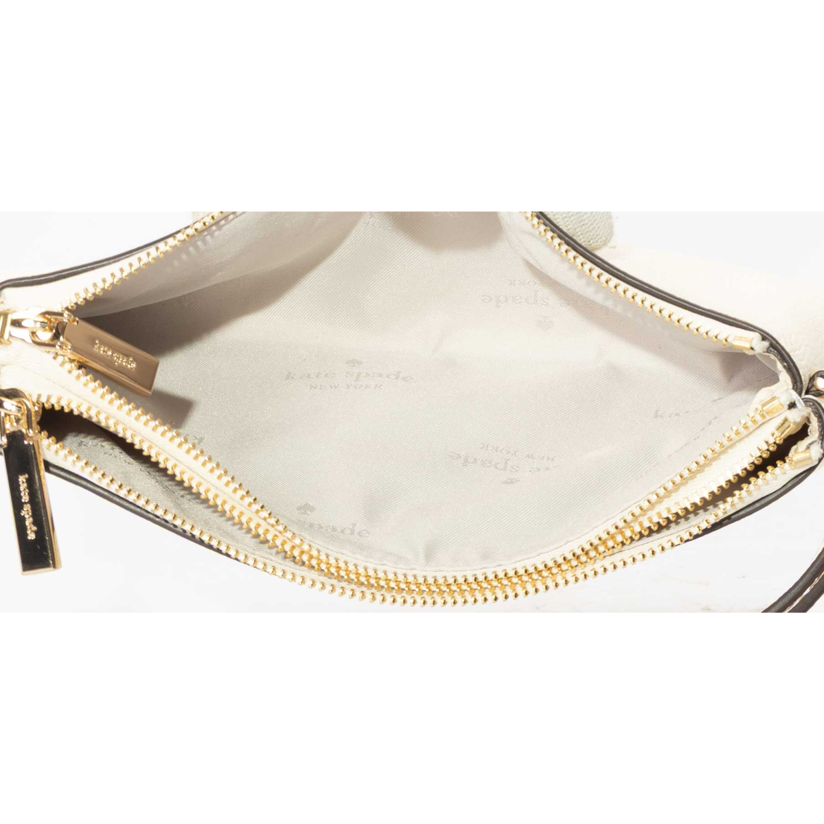 Kate Spade Beige Wren Logo Wristlet