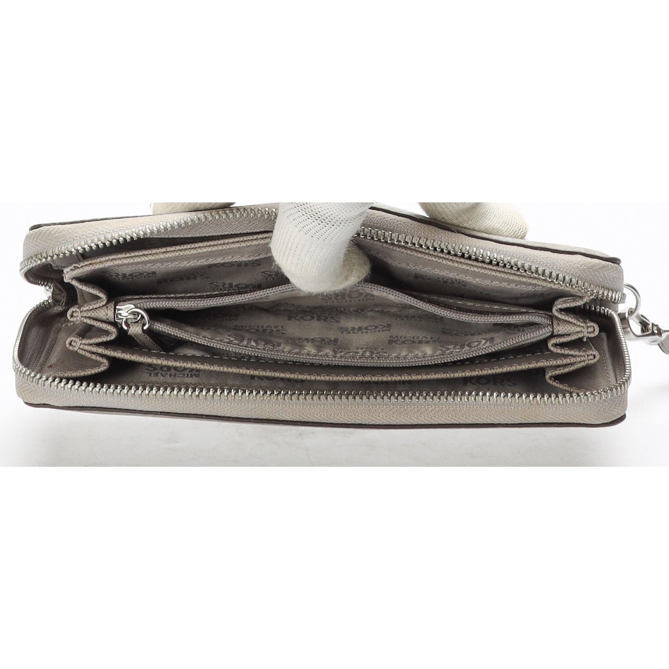 Michael Kors Grey Fulton Zippy Wallet