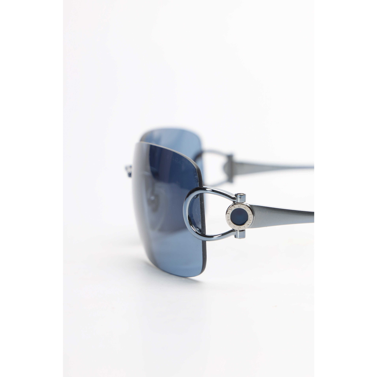 Bulgari Rectangle Frame Blue Sunglasses