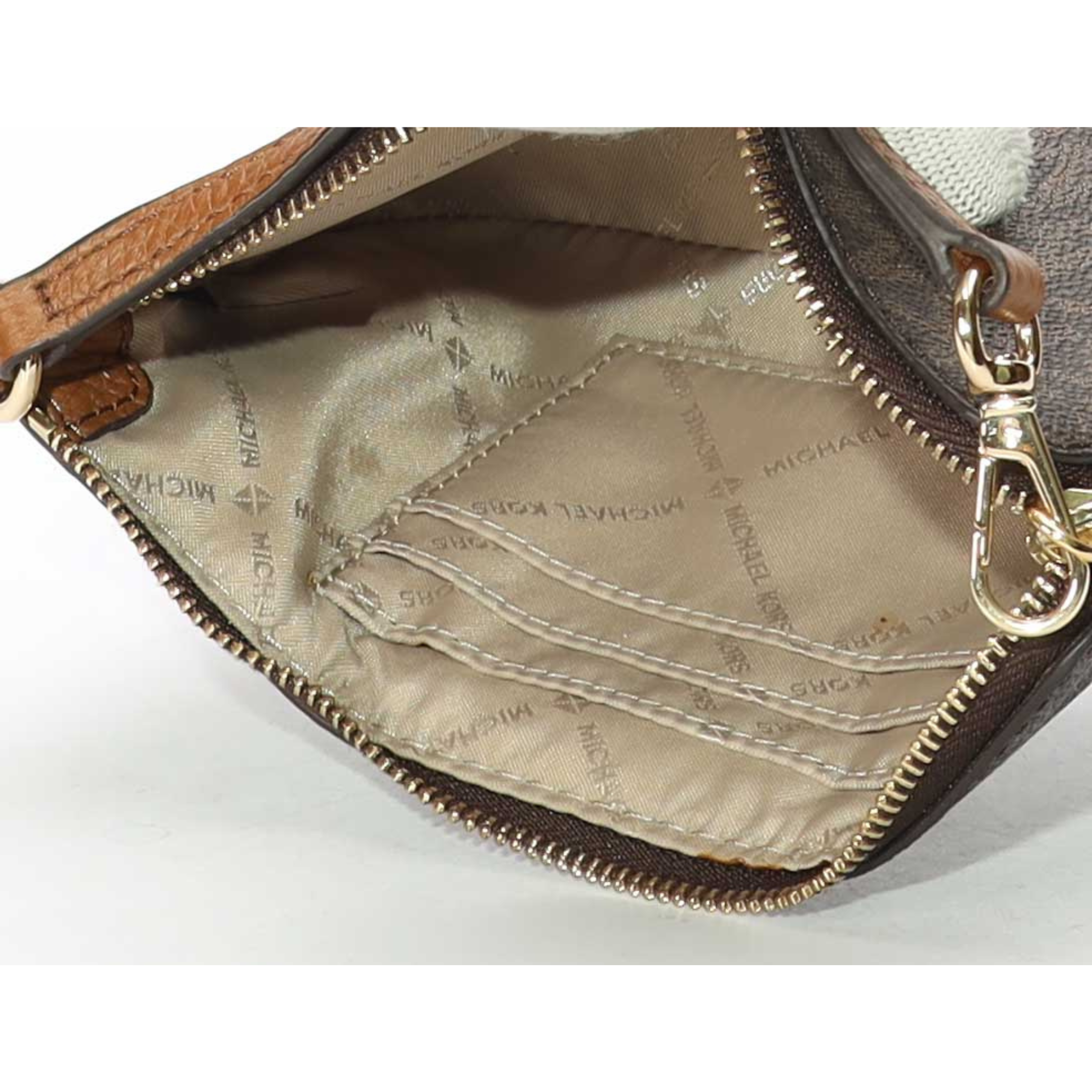 Michael Kors Jet Set Travel Signature Logo Wristlet