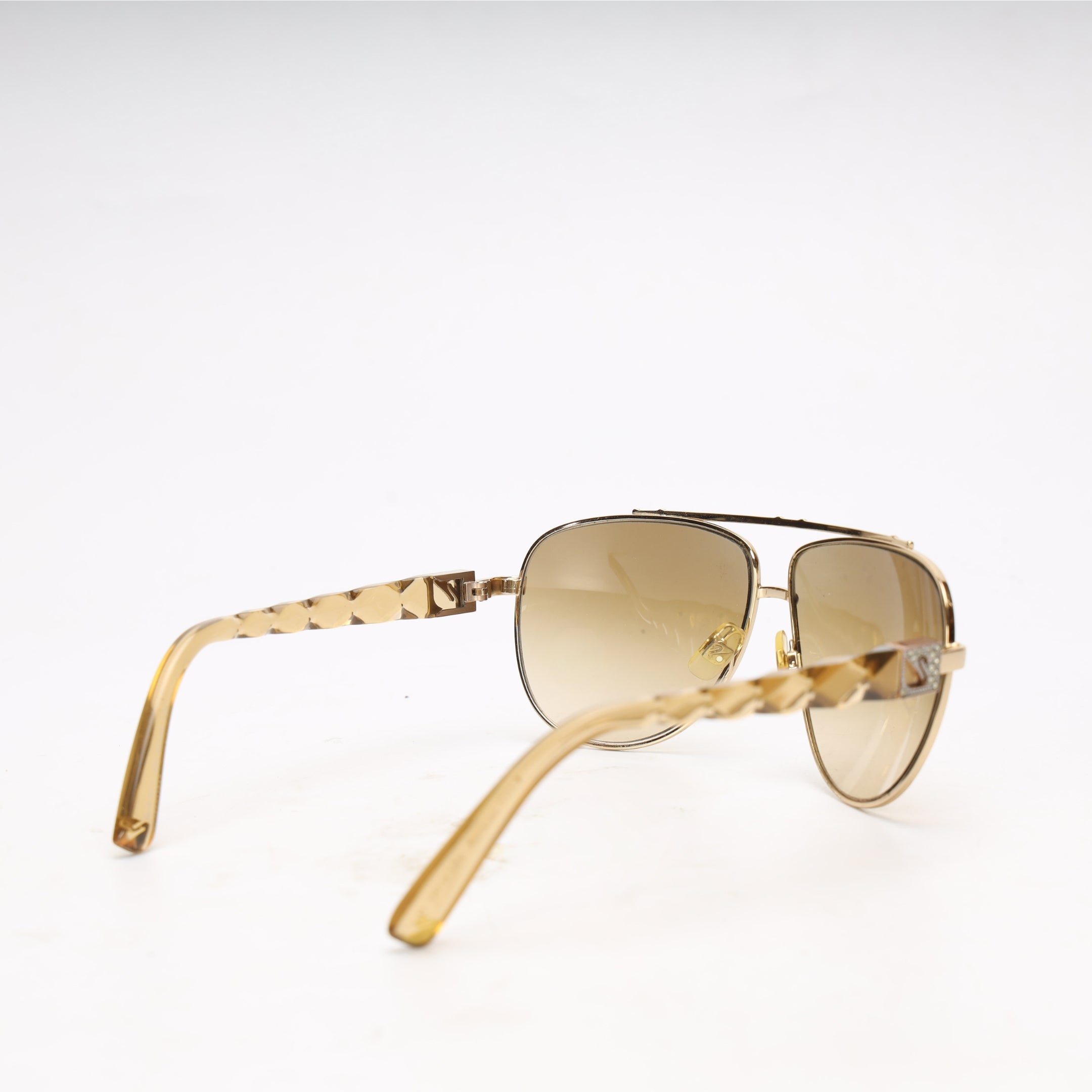 Swarovski Golden Yellow Alligator Sunglasses