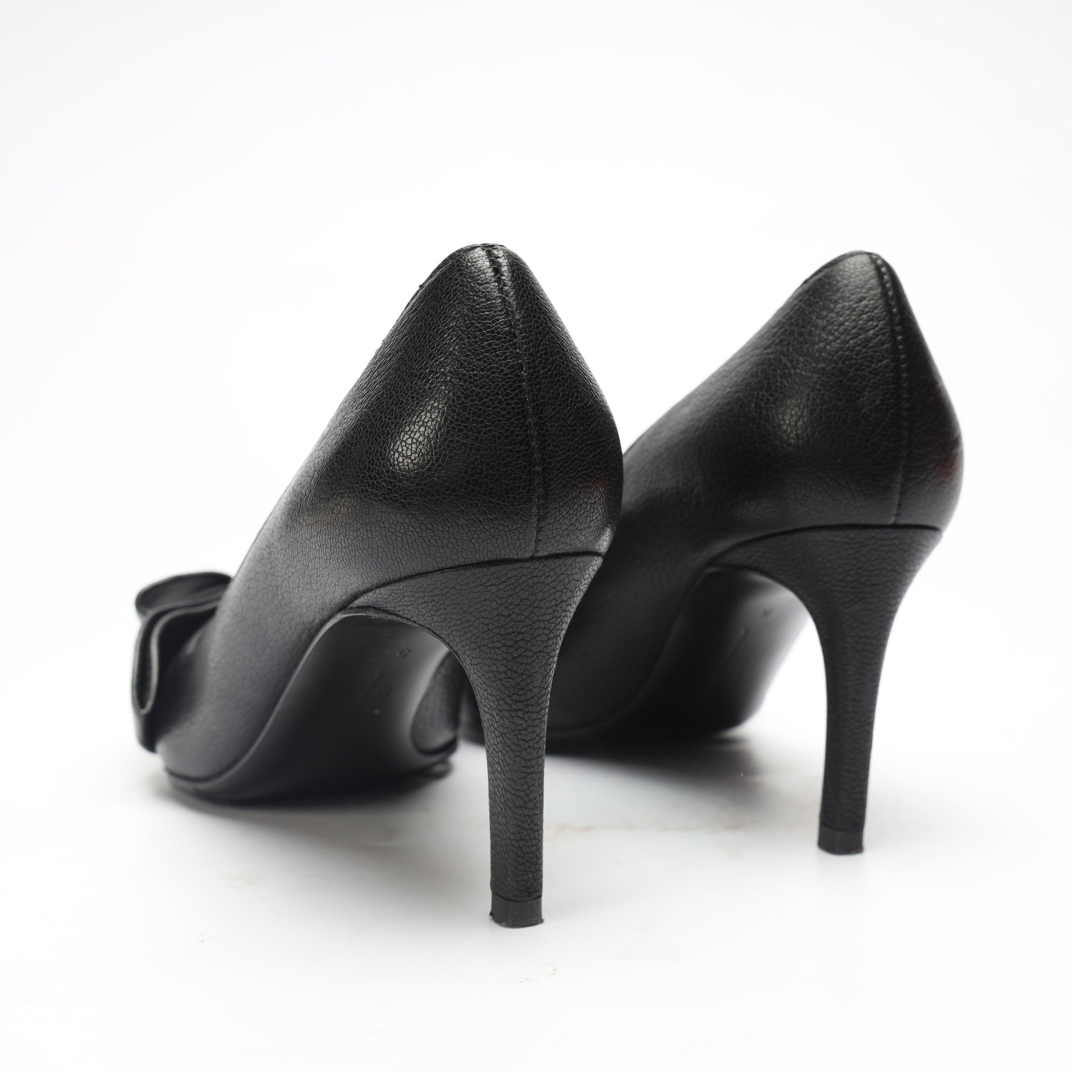 Salvatore Ferragamo Zoey Black Bow Pumps