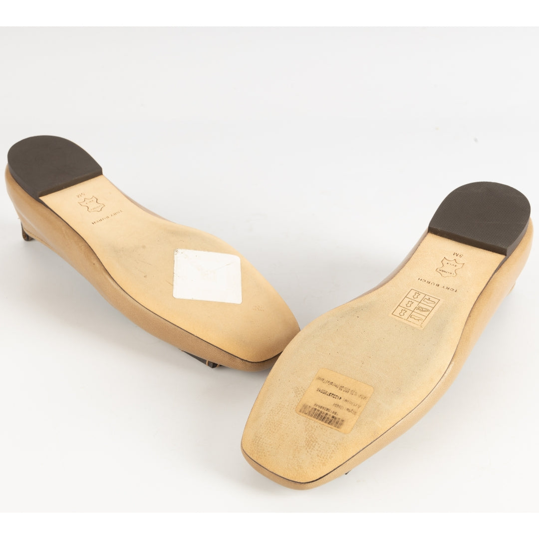 Tory Burch Ines Leather Ballet Flats