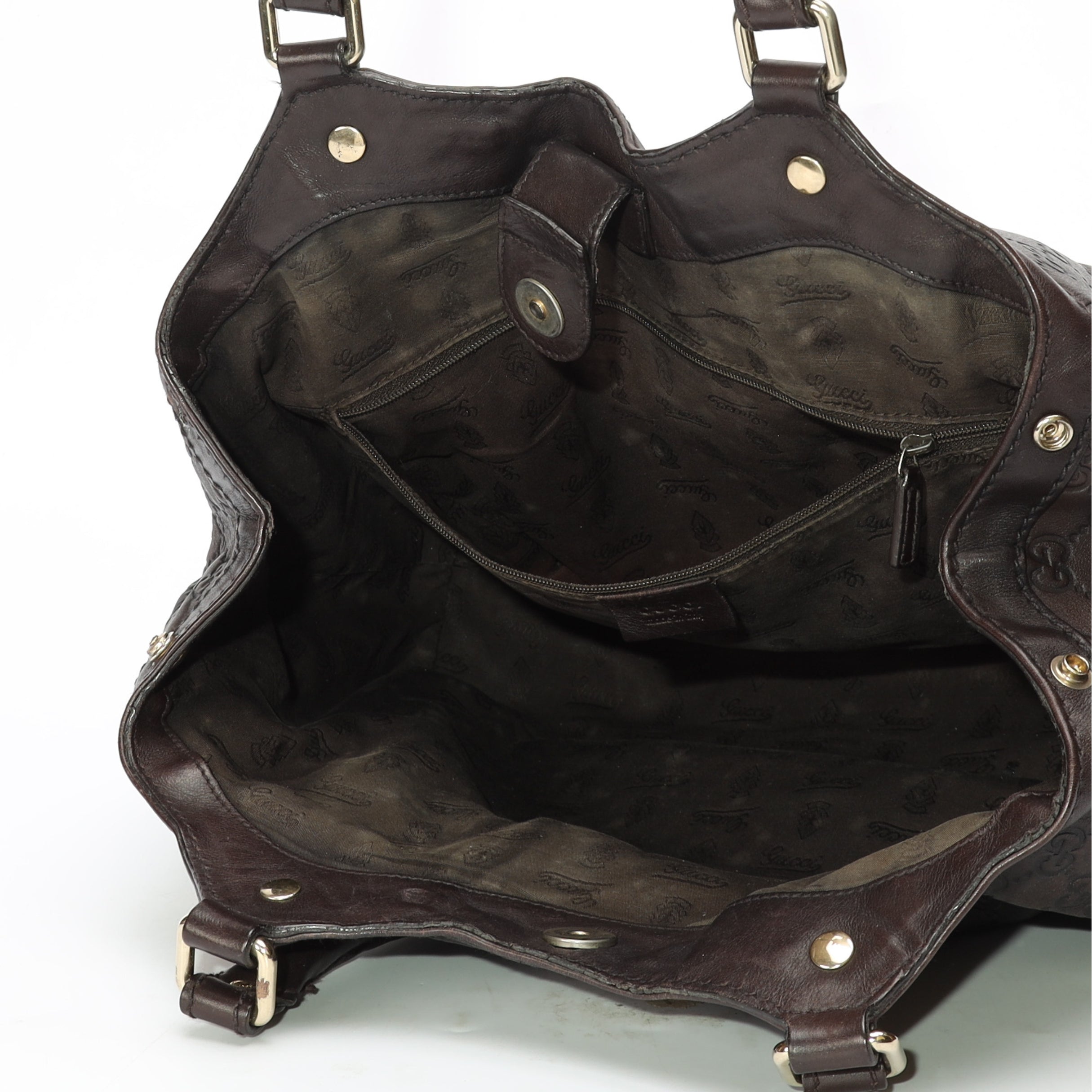 Gucci Brown Guccissima Large Sukey Tote