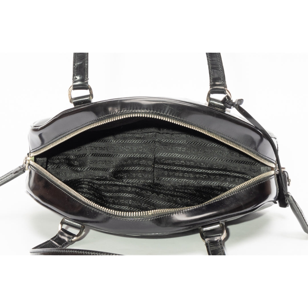 Prada Black Calfskin Shoulder Bag