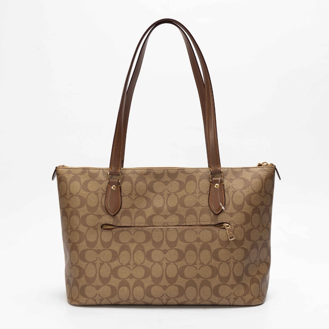 Coach Signature Canvas Floral Horse & Carriage Gallery Tote