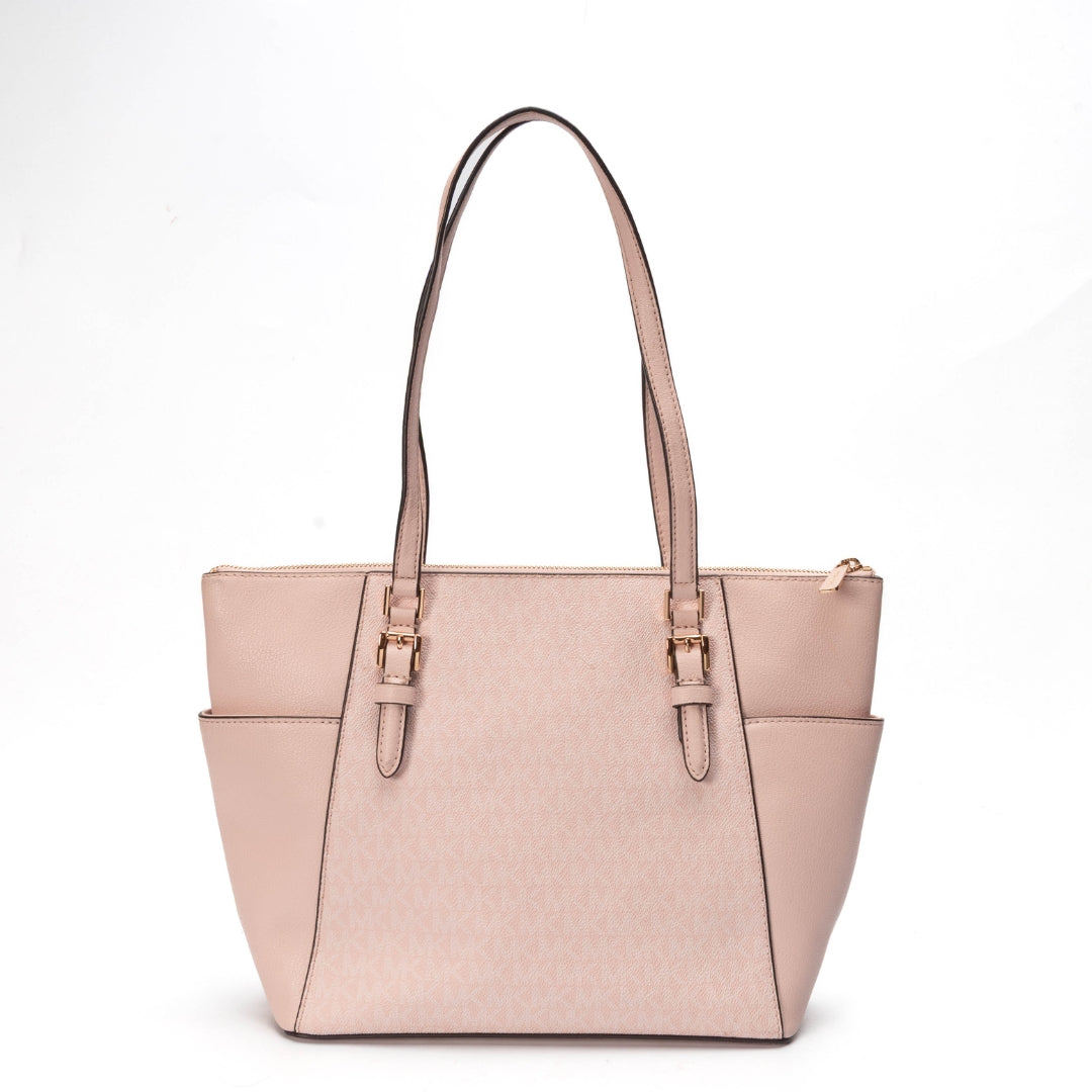 Michael Kors Pink Jet Set Travel Large Logo Tote