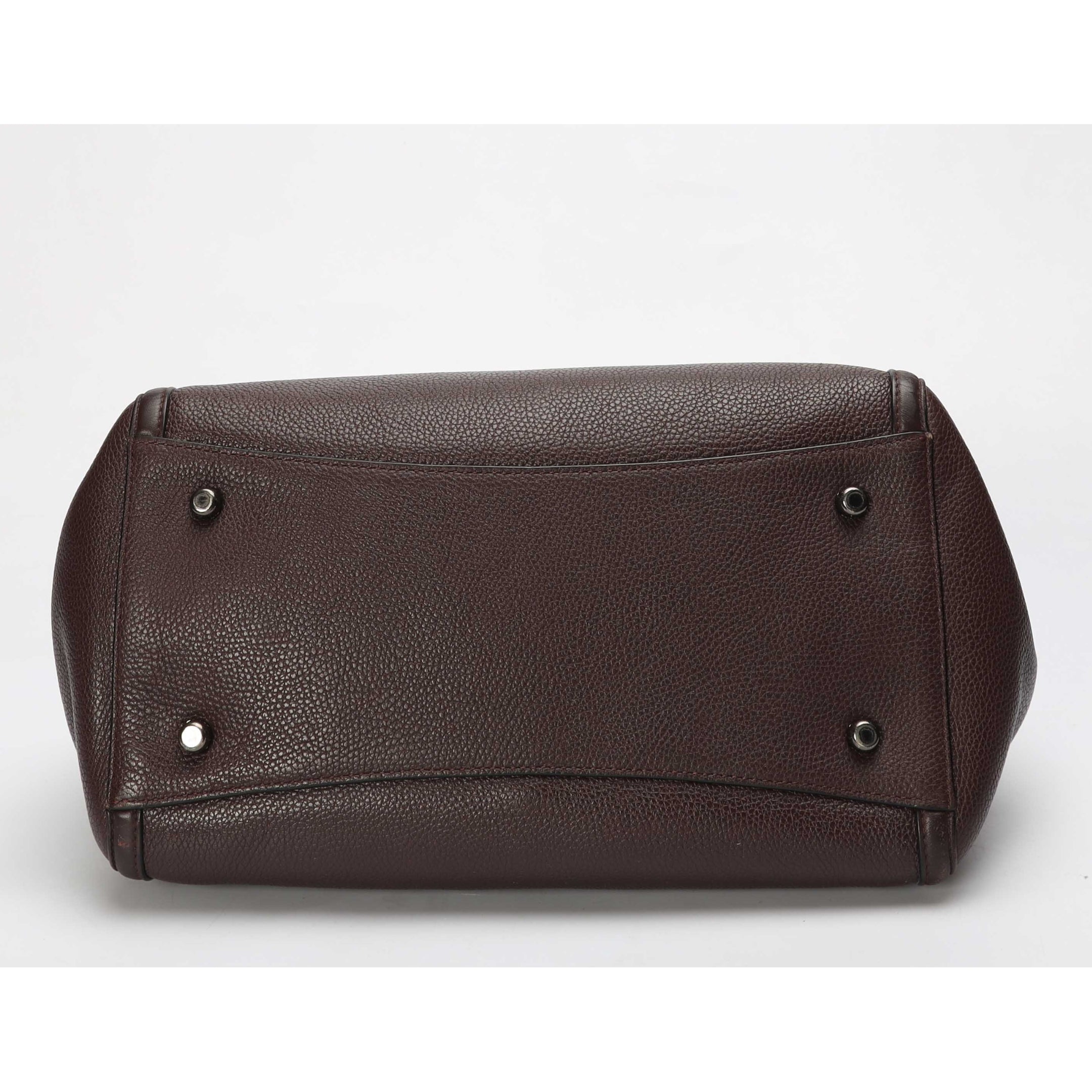 Coach Brown Turnlock Edie Shoulder Bag
