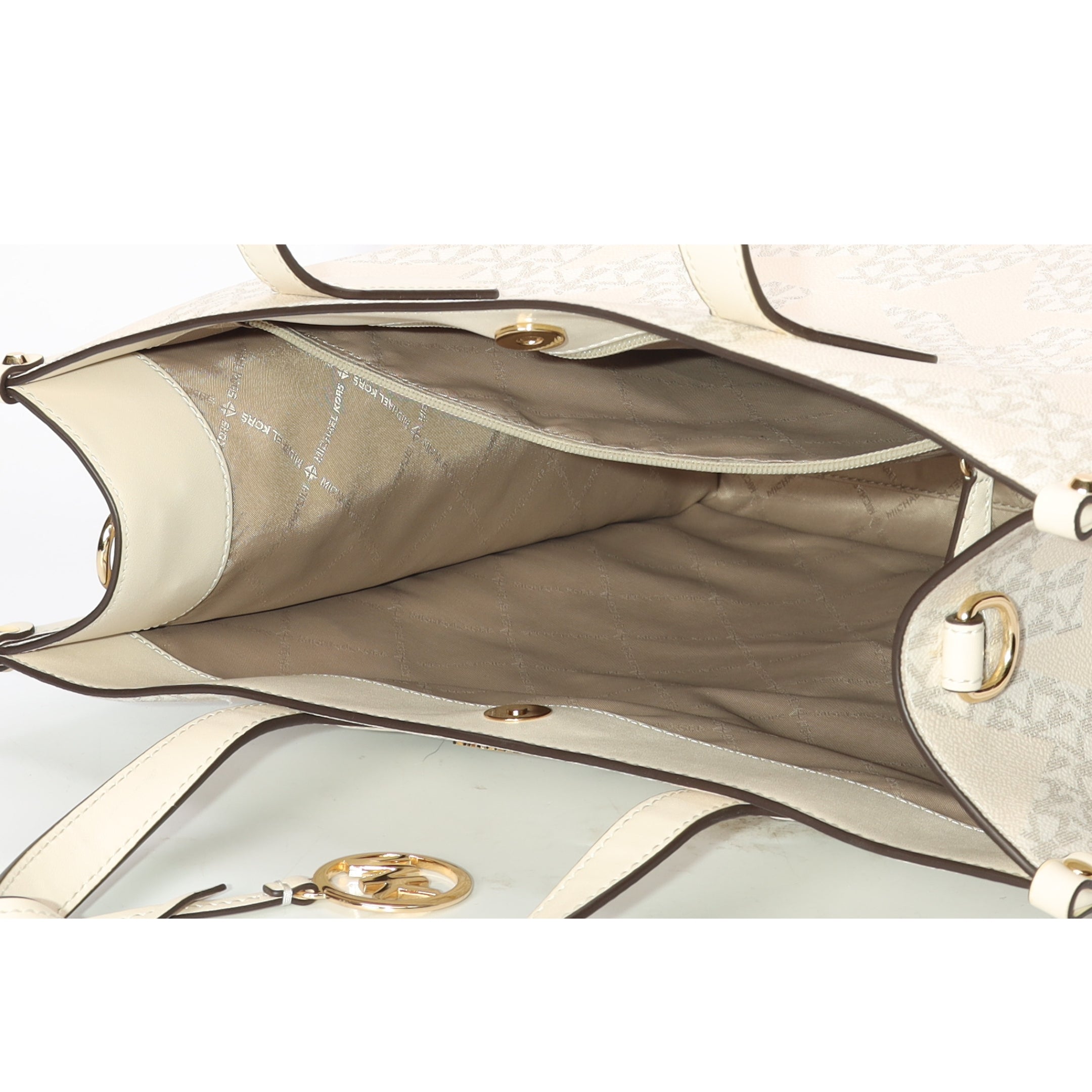 Michael Kors Maple Off White Logo Tote