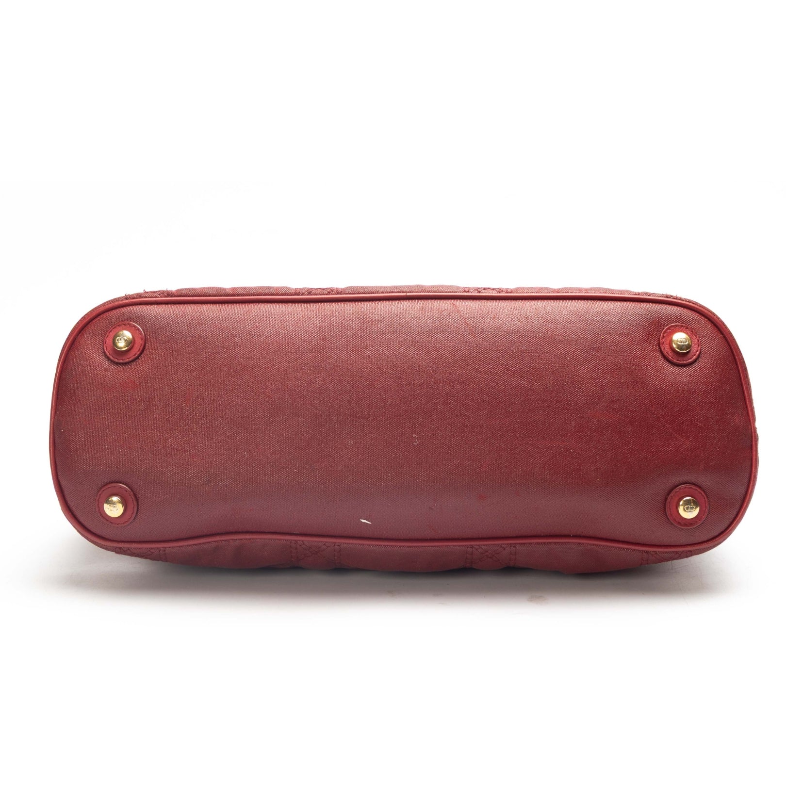 Dior Red Cannage Leather Soft Lady Dior Tote