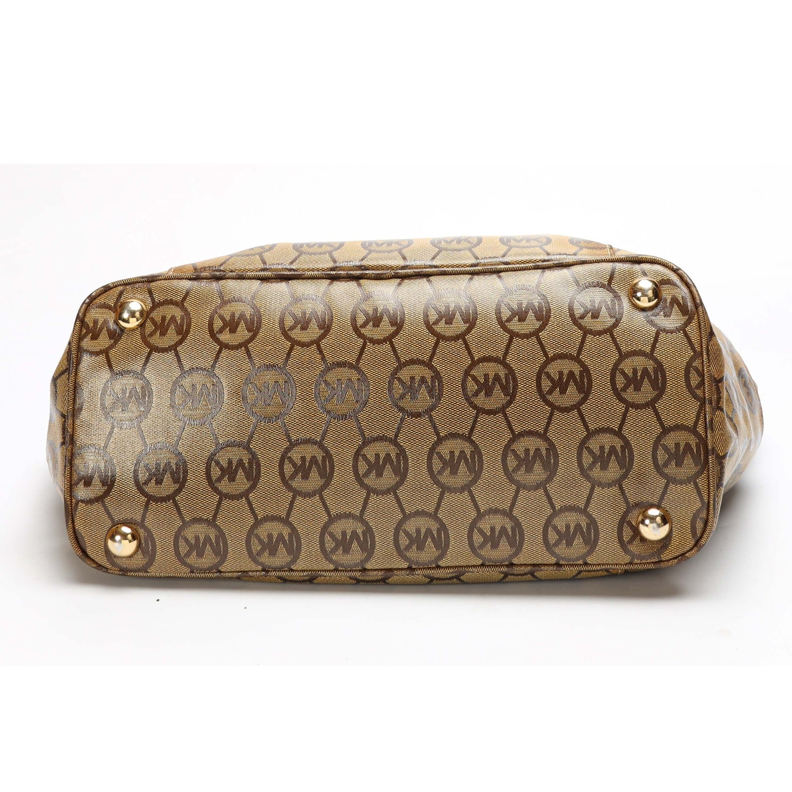 Michael Kors Beige Signature Canvas Jet Set Tote