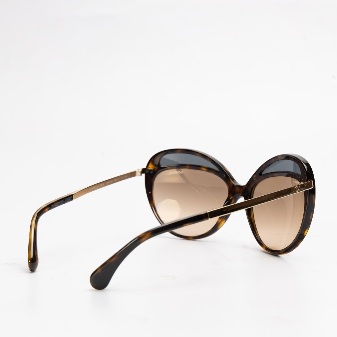 Chanel Butterfly Runway Rose Gold Sunglasses