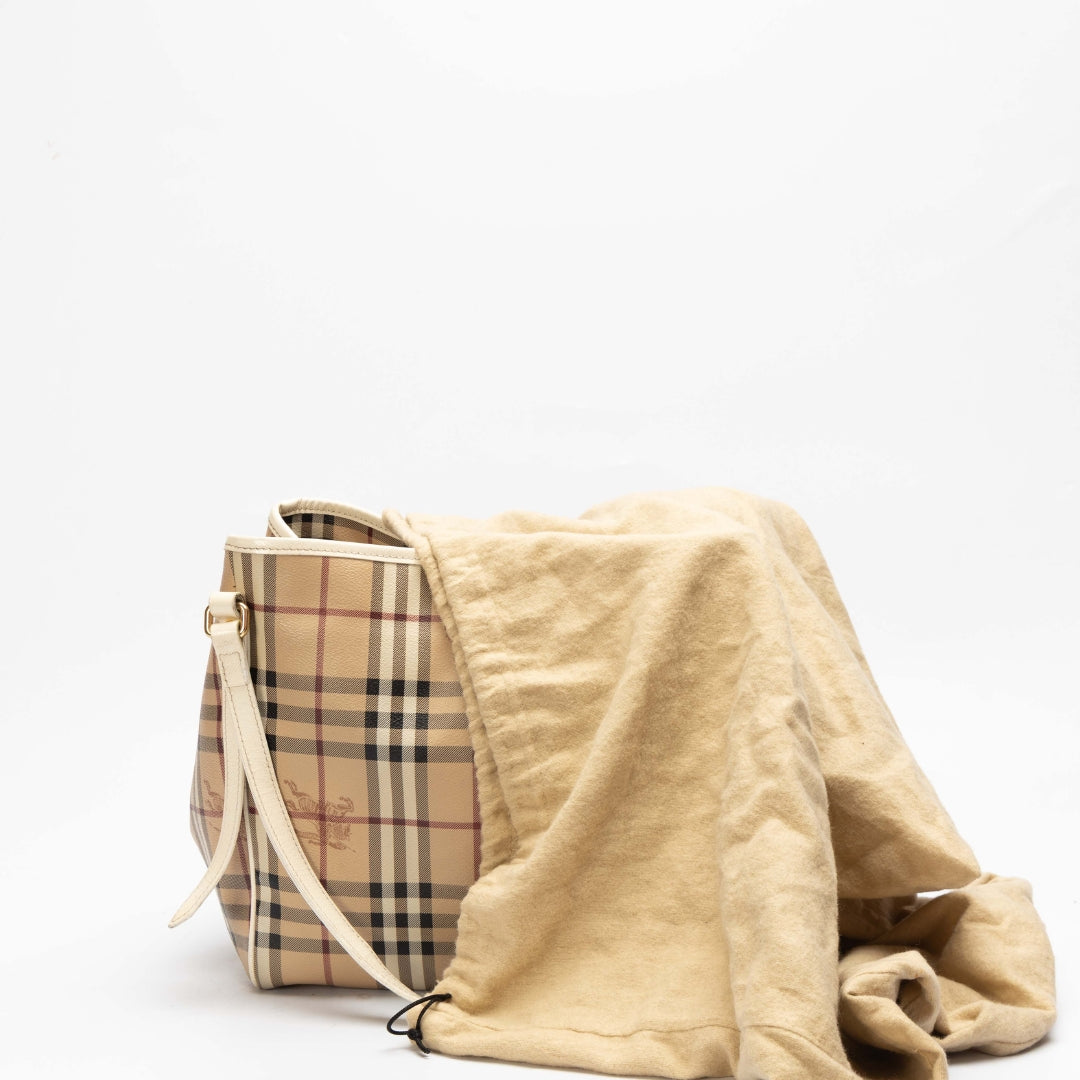 Burberry Haymarket Check Canvas Canterbury Tote