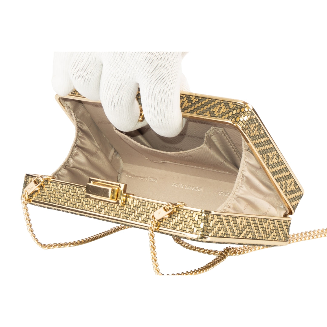 Michael Kors Pearl Medium Box Clutch Bag