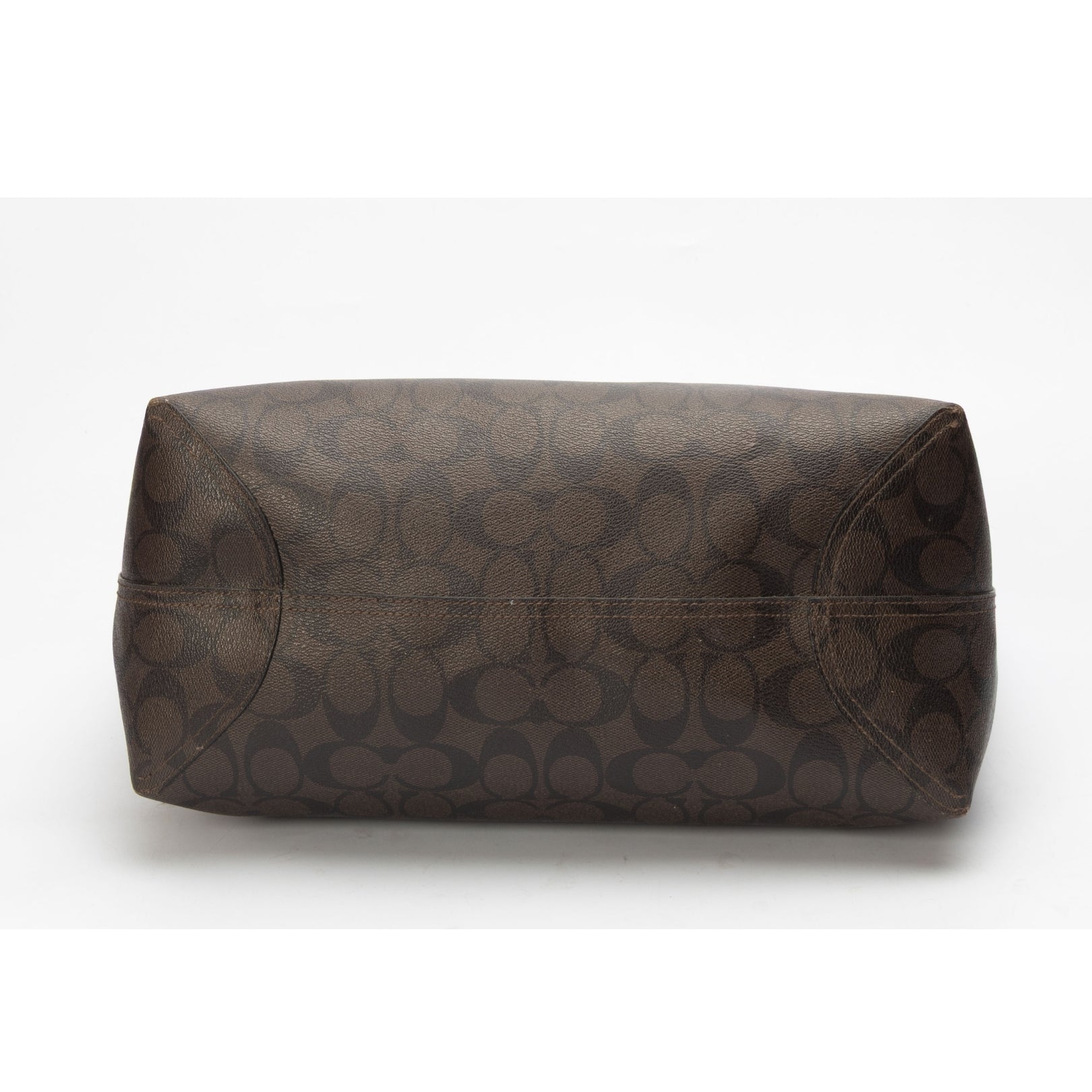 Coach Brown/Black Signature Canvas Reversible City Tote